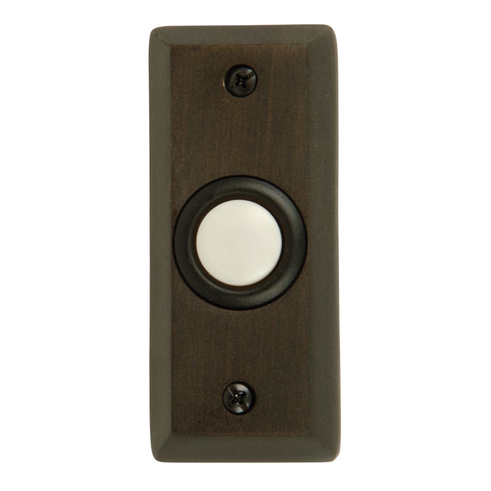 Craftmade BS8-BZ Surface Mount Rectangle Lighted Push Button